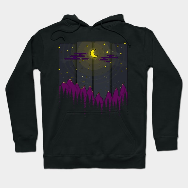 Mystery Moon Hoodie by urrin DESIGN